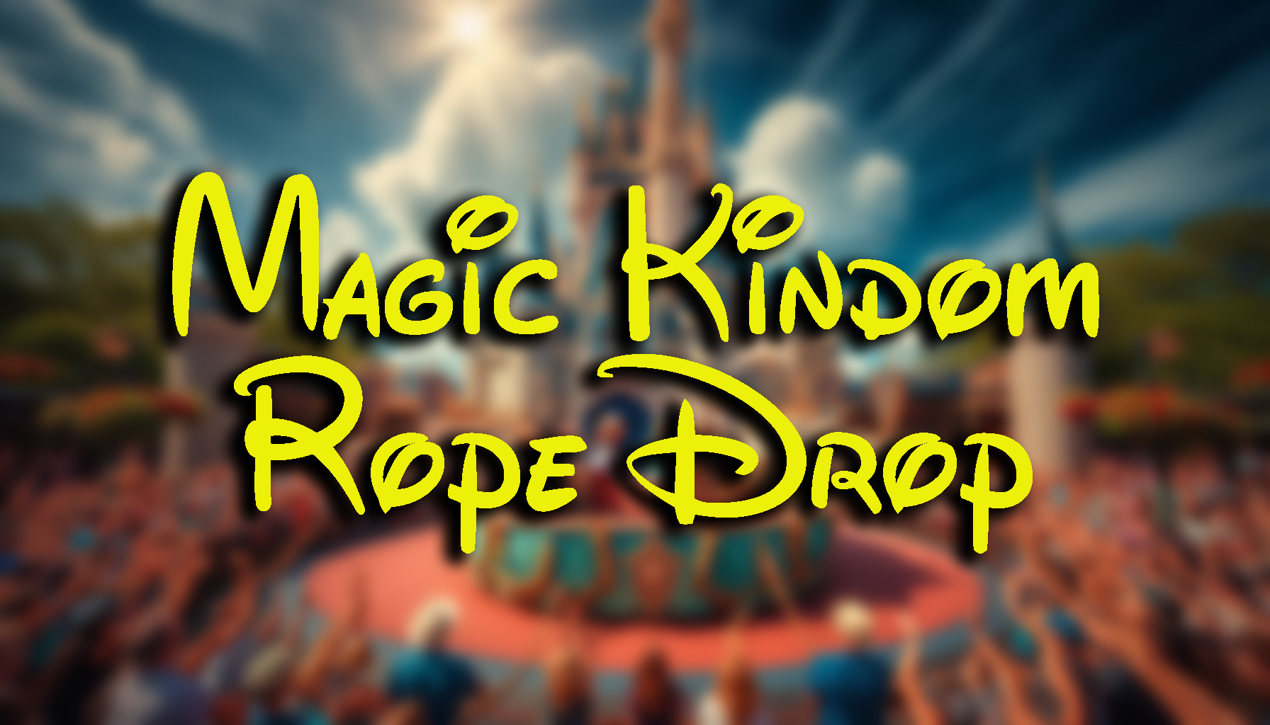 Unveiling the Magic: Exploring Rope Drop at Magic Kingdom