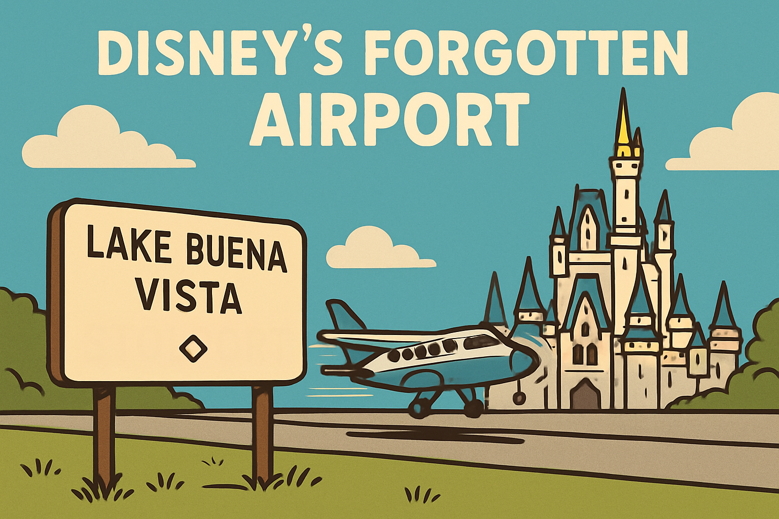 ✈️ Disney’s Forgotten Airport: When Magic Kingdom Had Its Own Runway