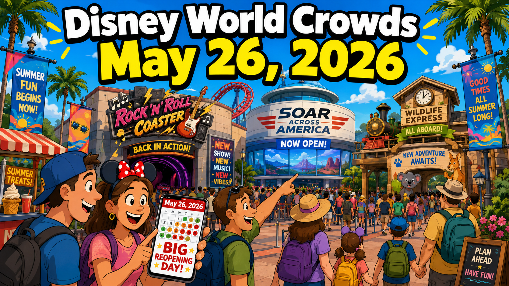 Disney World May 26 2026 crowds